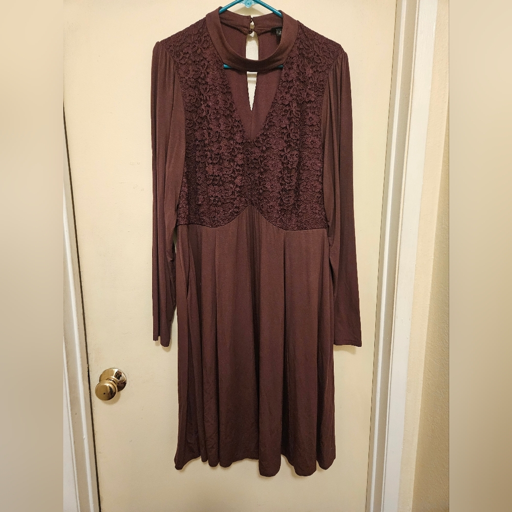 Elegant TORRID Eggplant Women's Dress